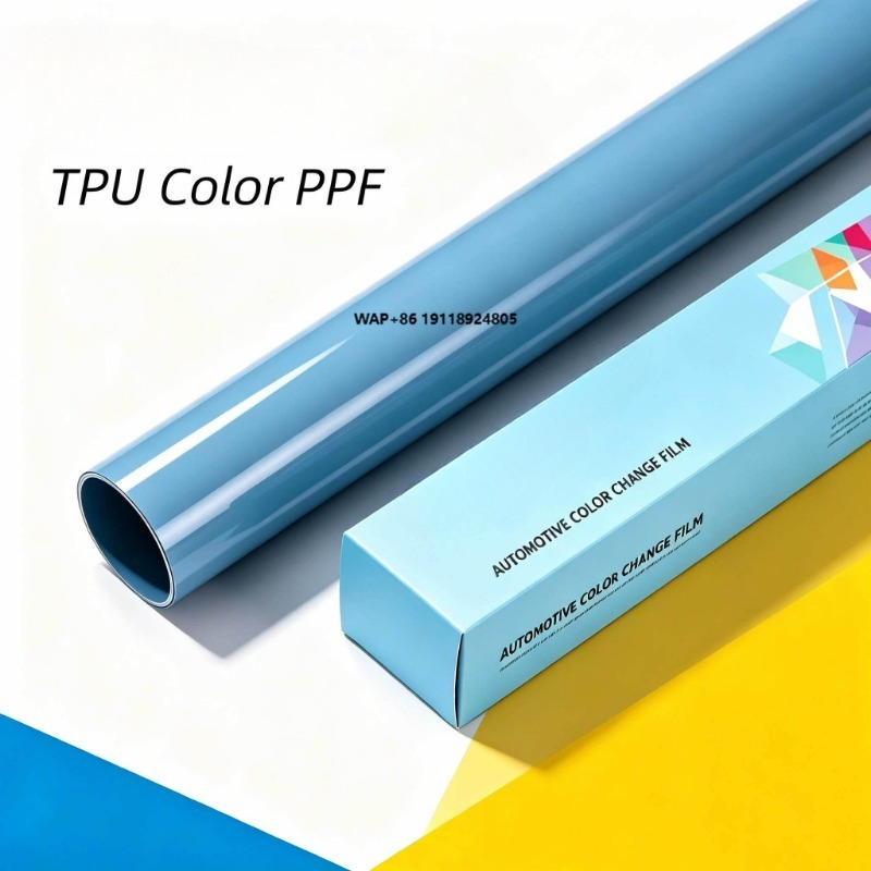 Anti Blue Light Film - Film Pembungkus Mobil TPU Biru Kabut